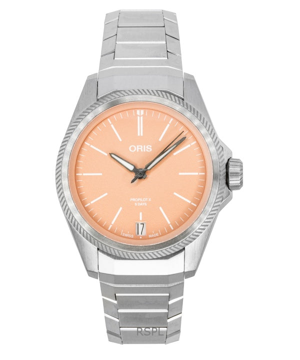 Oris Propilot X Calibre 400 Titanium Salmon Dial Automatic 01-400-7778-7158-07-7-20-01TLC 100M Unisex Watch