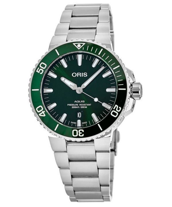 Oris Aquis Date Automatic Diver's 01-733-7730-4157-07-8-24-05PEB 300M Men's Watch