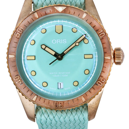 Oris Divers Sixty-Five Cotton Candy Mint Green Dial Automatic 01-733-7771-3157-07-3-19-03BRS 100M Unisex Watch