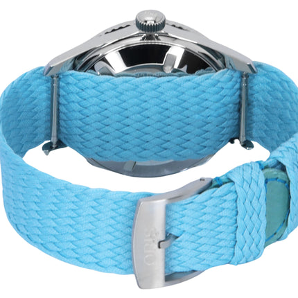Oris Divers Sixty-Five Cotton Candy Textile Strap Blue Dial Automatic 01-733-7771-4055-07-3-19-02S 100M Unisex Watch