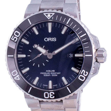 Oris Aquis Small Second Date Automatic Diver's 01-743-7733-4135-07-8-24-05PEB 500M Men's Watch