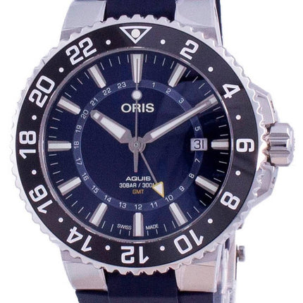Oris Aquis GMT Date Automatic Diver's 01-798-7754-4135-07-4-24-65EB 300M Men's Watch