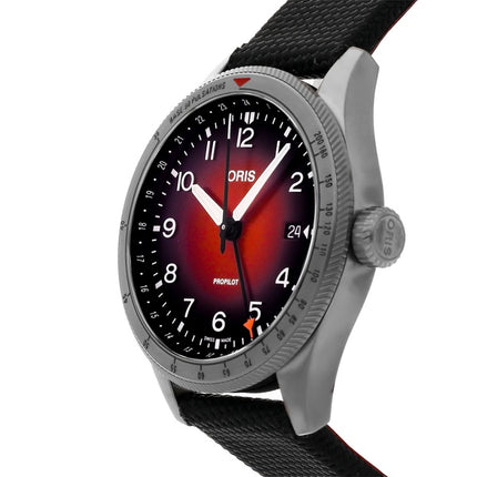 Oris Big Crown ProPilot GMT Fabric Strap Red Dial Automatic 01 798 7773 4268-07 3 20 14GLC 100M Men's Watch