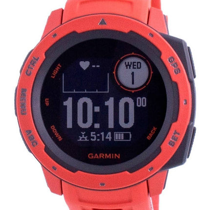 Garmin Instict Flame Red Outdoor Fitness GPS With Red Band 010-02064-02 Multisport Watch