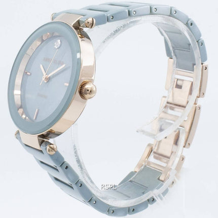 Anne Klein 1018RGLB Diamond Accents Quartz Women's Watch