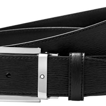 Montblanc 114435 Black Men's Leather Belt