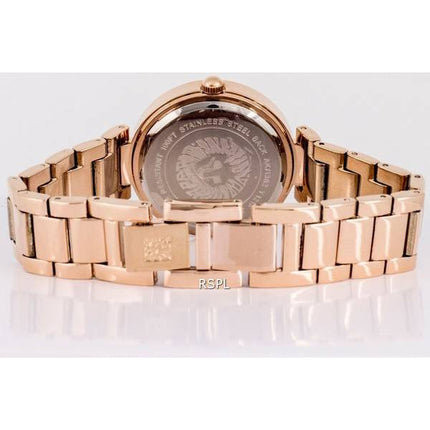Anne Klein Diamond Accents Burgundy Dial Quartz 1362BYRG 100M Womens Watch