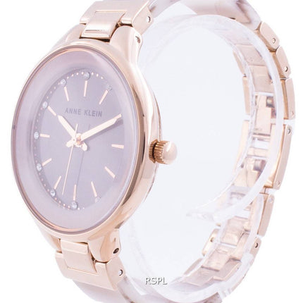 Anne Klein Swarovski Crystal Accented 1408TNRG Quartz Women's Watch