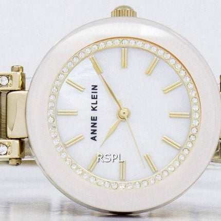 Anne Klein Quartz Swarovski Crystal 1906PMGB Women's Watch