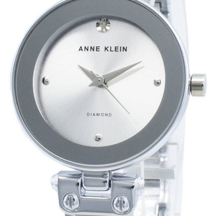 Anne Klein 1981LGSV Diamond Accents Quartz Women's Watch
