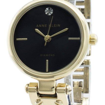Anne Klein 3003GPBL Diamond Accents Quartz Women's Watch