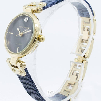 Anne Klein 3003GPBL Diamond Accents Quartz Women's Watch