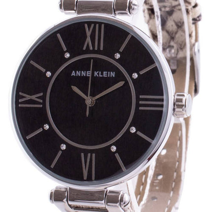 Anne Klein Swarovski Crystal Accented 3229BKCR Quartz Women's Watch