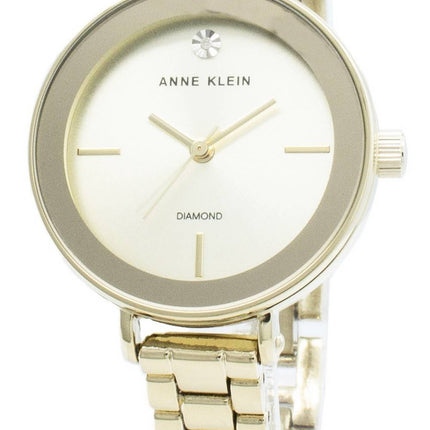 Anne Klein 3386CHGB Diamond Accents Quartz Women's Watch