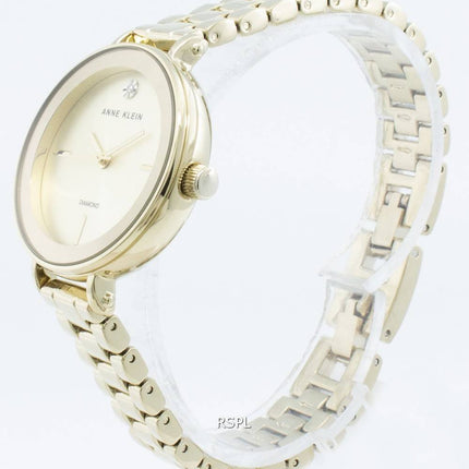 Anne Klein 3386CHGB Diamond Accents Quartz Women's Watch