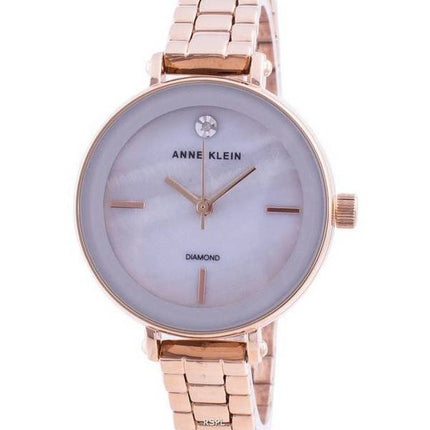 Anne Klein 3386LGRG Quartz Diamond Accents Women's Watch