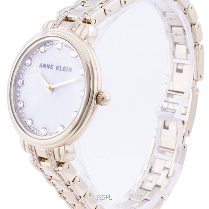 Anne Klein Swarovski Crystal Accented 3488GPST Quartz With Gift Set Women's Watch