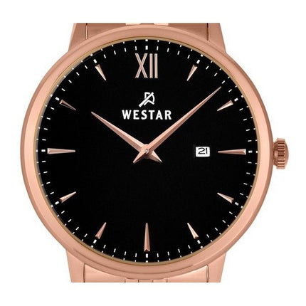 Westar Profile Stainless Steel Black Dial Quartz 50215PPN603 Mens Watch