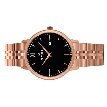 Westar Profile Stainless Steel Black Dial Quartz 50215PPN603 Mens Watch