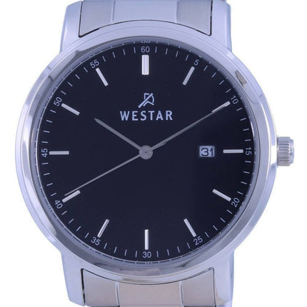 Westar Black Dial Stainless Steel Quartz 50243 STN 103 Womens Watch