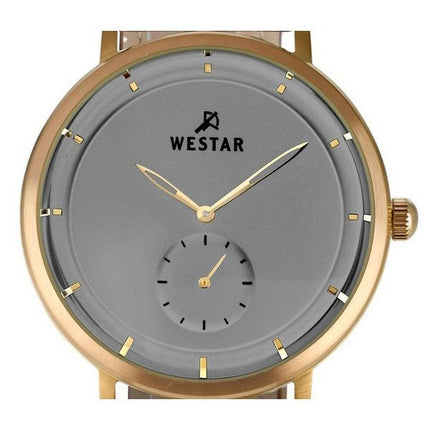 Westar Profile Leather Strap Grey Dial Quartz 50246BZZ186 Mens Watch