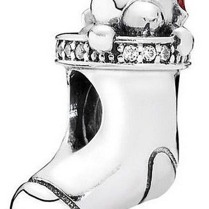 PANDORA 791773CZ Christmas Stocking Charm Women's