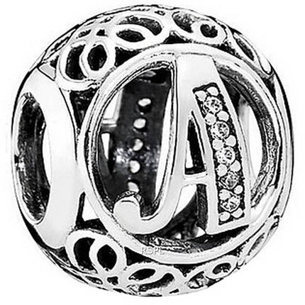 PANDORA 791845CZ Alphabet Letter " A " Charm Women's