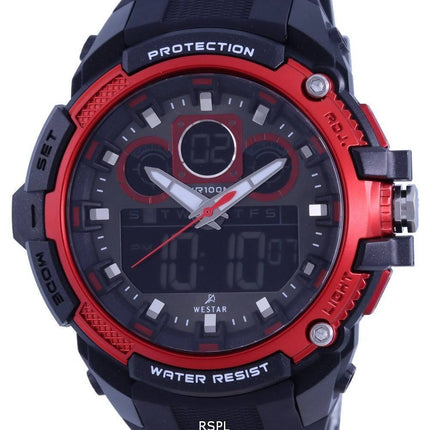 Westar Chronograph Silicon Strap Quartz 85001 PTN 001 100M Mens Watch