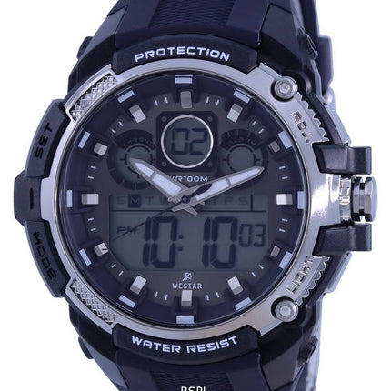 Westar Chronograph Black Dial Quartz 85001 PTN 003 100M Mens Watch
