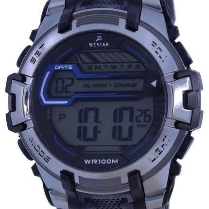 Westar Digital Silicon Strap Quartz 85005 PTN 003 100M Mens Watch