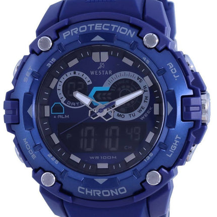 Westar Analog Digital Black Dial Quartz 85009 PTN 002 100M Mens Watch