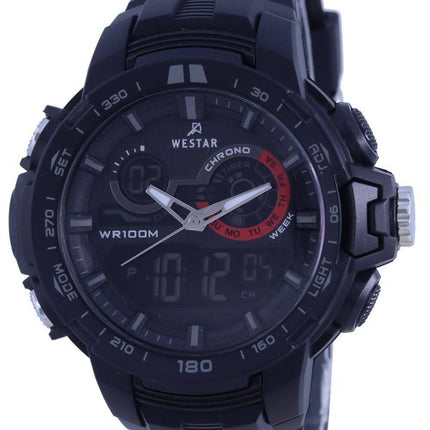 Westar Analog Digital Black Dial Quartz 85011 PTN 001 100M Mens Watch