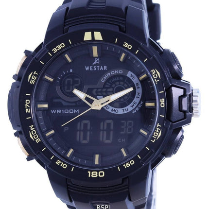 Westar Analog Digital Black Dial Quartz 85011 PTN 002 100M Mens Watch