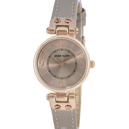 Anne Klein Leather Taupe Dial Quartz 9442RGTP Womens Watch