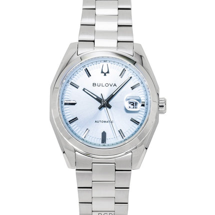 Bulova Surveyor Stainless Steel Light Blue Automatic 96B469 Men's Watch