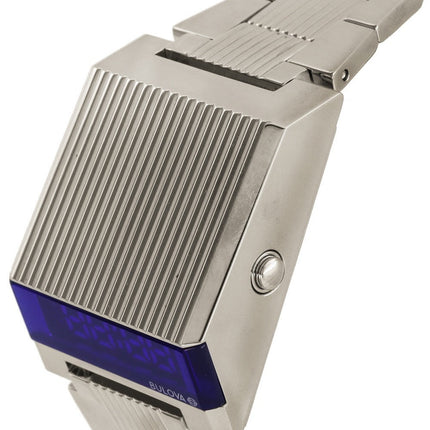 Refurbished Bulova Computron Archive Series Stainless Steel Blue Dial Quartz 96C139 Men's Watch