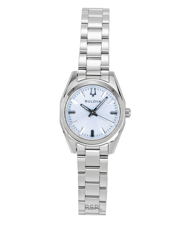 Bulova Surveyor Stainless Steel Light Blue Dial Quartz 96L345 Women's Watch