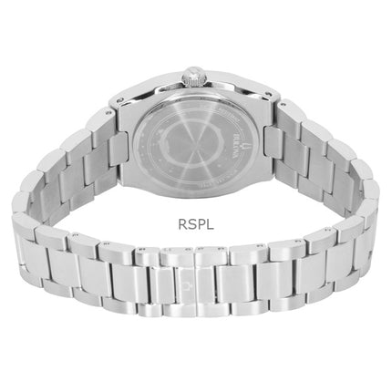 Bulova Surveyor Diamond Stainless Steel Mother Of Pearl Quartz 96R245 Women's Watch