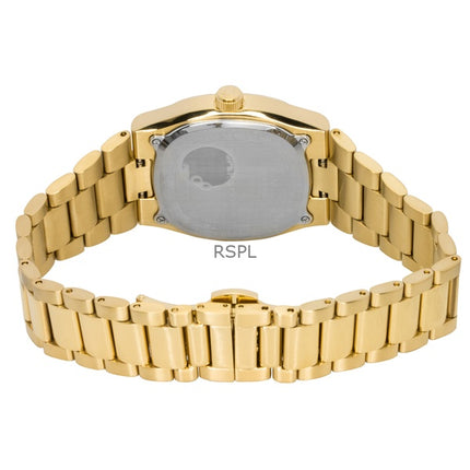 Bulova Super Seville Gold Tone Stainless Steel White Dial Quartz 97B223 Men's Watch