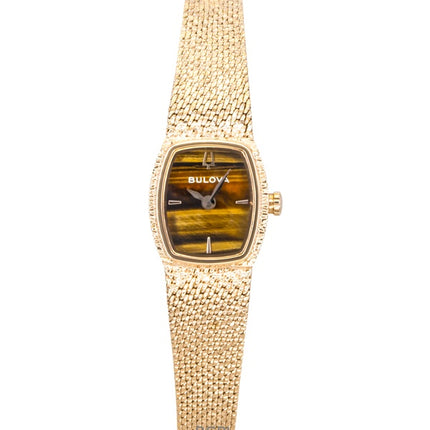 Bulova Goddess Of Time Rose Gold Tone Stainless Steel Brown Dial Quartz 97L185 Women's Watch