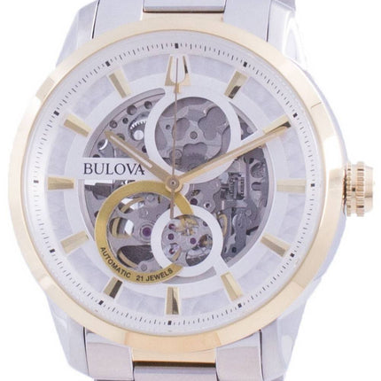 Bulova Sutton Skeleton Dial Automatic 98A214 Mens Watch