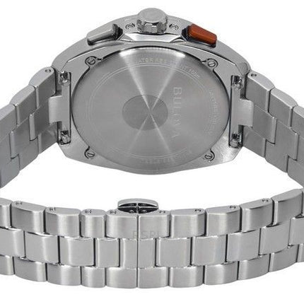 Bulova Racer Chronograph Stainless Steel Blue Dial Quartz 98B432 100M Mens Watch