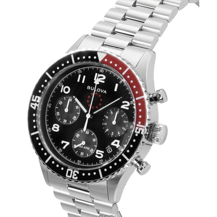 Bulova Marine Star Heritage Special Edition Chronograph Black Dial Quartz Diver's 98B451 200M Men's Watch