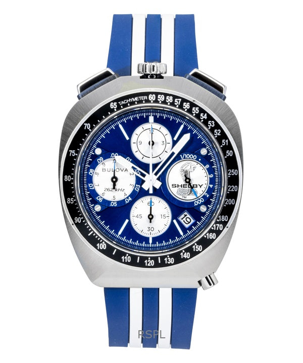 Bulova Shelby Racer Chronograph 150th Anniversary Limited Edition Blue Dial Quartz 98B452 Men's Watch
