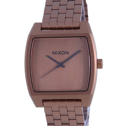 Nixon Time Tracker Matte Copper/Gunmetal Quartz A12453165 100M Women's Watch