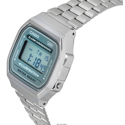 Casio Vintage Digital Stainless Steel Bracelet Quartz A168WA-3A Mens Watch