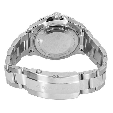 Breitling Superocean Stainless Steel Black Dial Automatic Diver's A17375211B1A1 300M Men's Watch