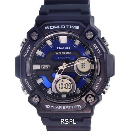 Casio Sports Analog Digital Dial Quartz AEQ-120W-2A AEQ120W-2 100M Mens Watch