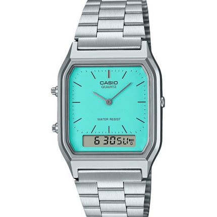 Casio Vintage Analog Digital Blue Dial Quartz AQ-230A-2A2 Unisex Watch