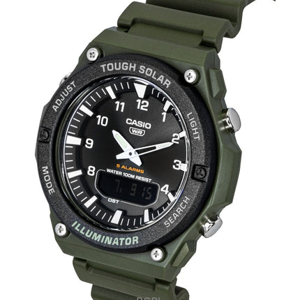 Casio Standard Analog Digital Resin Strap Black Dial Solar AQ-S820W-3BV 100M Men's Watch